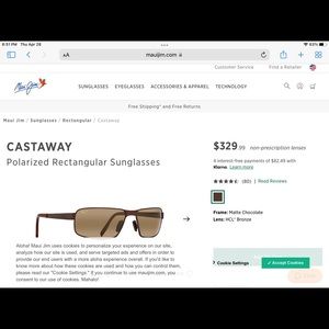 Maui Jim Castaway polarized sunglasses